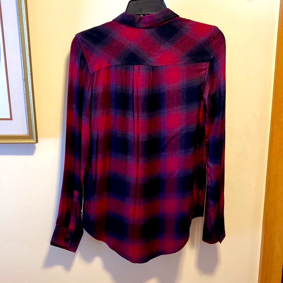 Arizona Jean Co Plaid Shirt Size XS Womens - Picture 6 of 7